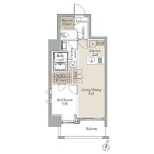 シーズンフラッツ青葉通一番町【12階】の間取り