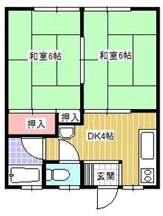 〇セントラルハイツ【2階】の間取り