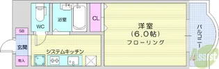 CITY SPIRE仙台【4階】の間取り