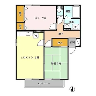 ロイヤルガーデン白岩 B・C棟 C棟【2階】の間取り
