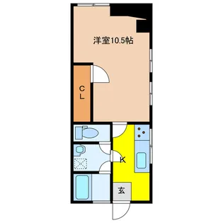 西日本ハイツ【3階】の間取り