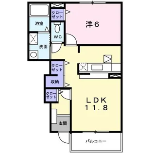 エレガント・シーズン【1階】の間取り