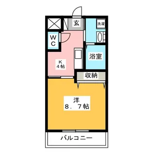 プランドール【1階】の間取り