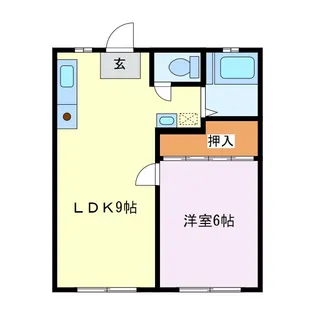 宮沢ハイツ【1階】の間取り