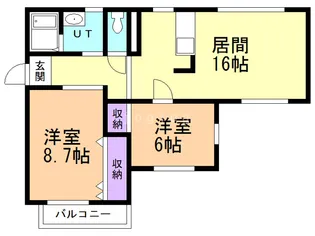 ドリームハウス筒井【2階】の間取り