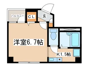 ミドルリバー田園調布南【1階】の間取り