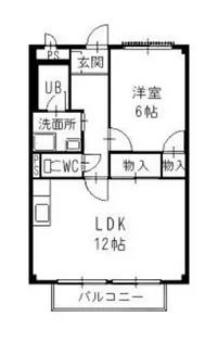 Surplus Twoサンライズ石川【1階】の間取り