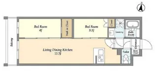 東京都練馬区中村3【マンション】の間取り