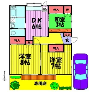 あさひコーポ【1階】の間取り