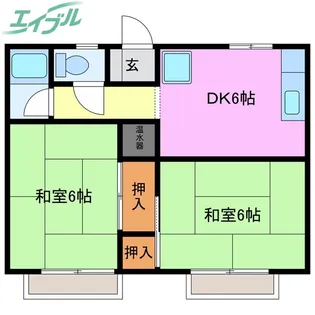 幸石コーポ【4階】の間取り