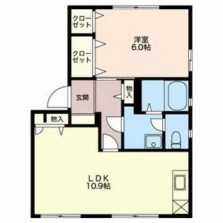 ・グレイス小杉【1階】の間取り