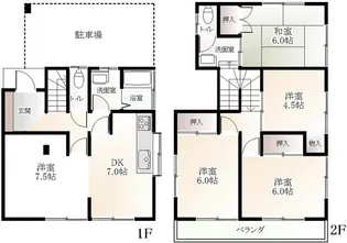 東京都八王子市川口町【一戸建】の間取り