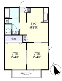 アーバンタウンディアス【1階】の間取り