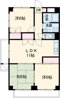 グレイスヴィラ阿部【8階】の間取り