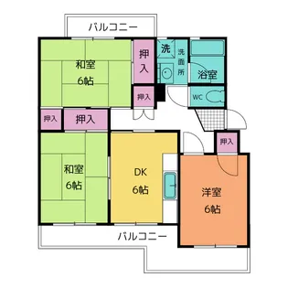 ハイツ杉山【1階】の間取り
