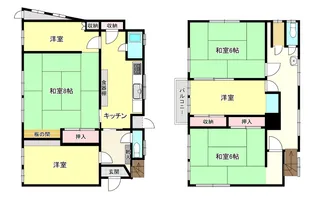 神奈川県横浜市南区庚台【一戸建】の間取り