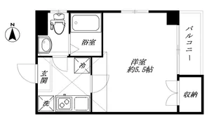 ベルメゾン旗の台【2階】の間取り