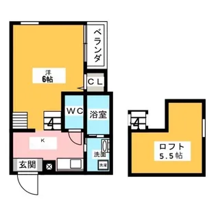 Stage松原町【2階】の間取り