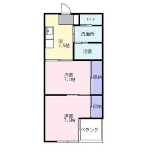 寺垣第二ビル【2階】の間取り