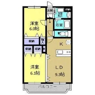 Y&Mメヌエット【2階】の間取り