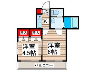 カ-サ検見川【2階】の間取り