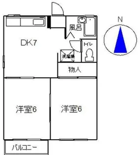 ハイツスルガ【2階】の間取り