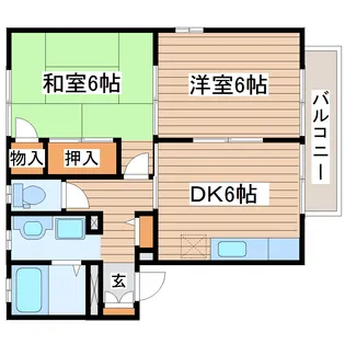 ビューラー【2階】の間取り