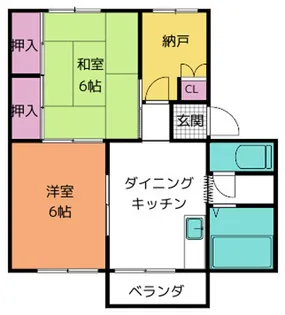 レピュート曽我【1階】の間取り