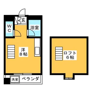 1Rの間取り画像