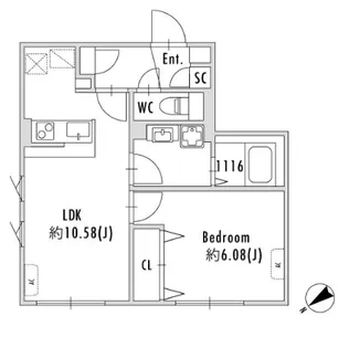 GRANPASEO下北沢【3階】の間取り