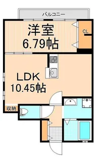 ロワイヤル綾瀬【1階】の間取り