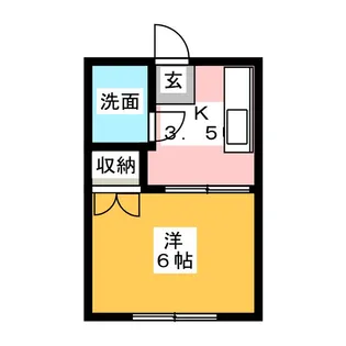 ひかりコーポ【1階】の間取り