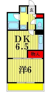 サンパレス市川【1階】の間取り