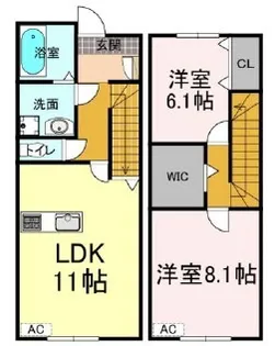 ナディア Bの間取り