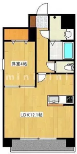 熊本県熊本市中央区神水本町【マンション】の間取り