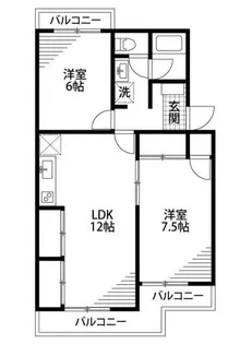 マンションブルースカイ【3階】の間取り