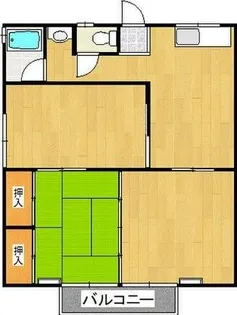 グリーンハイツ1【1階】の間取り