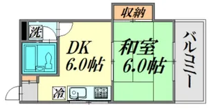 広島県広島市中区東白島町【マンション】の間取り