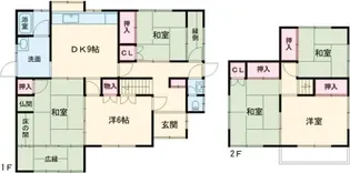 兵庫県加古川市加古川町中津【一戸建】の間取り