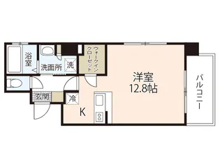 ぽぽろ比治山【4階】の間取り