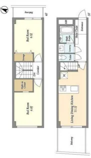 マーキュリー八雲【4階】の間取り