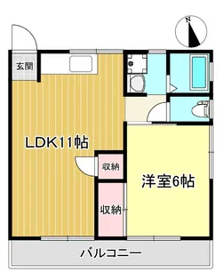 三浜セントラルコーポ【2階】の間取り