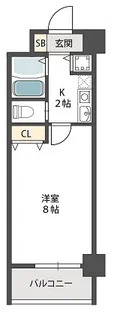 大阪府大阪市北区本庄西3【マンション】の間取り