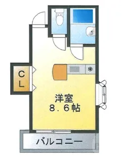 モアクレスト江坂【5階】の間取り