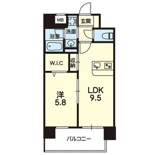 熊本県熊本市中央区下通2【マンション】の間取り