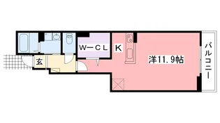 兵庫県西宮市小曽根町2【アパート】の間取り
