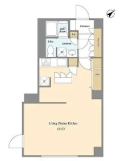 ミリアレジデンス南麻布【2階】の間取り