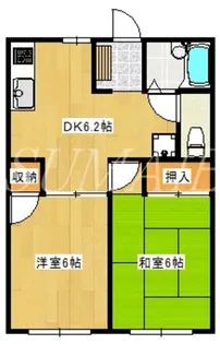 第二メゾンヨシノ【1階】の間取り