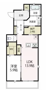 アウトゥーノ【1階】の間取り