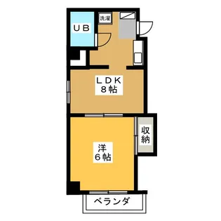 シャンポール港楽【2階】の間取り